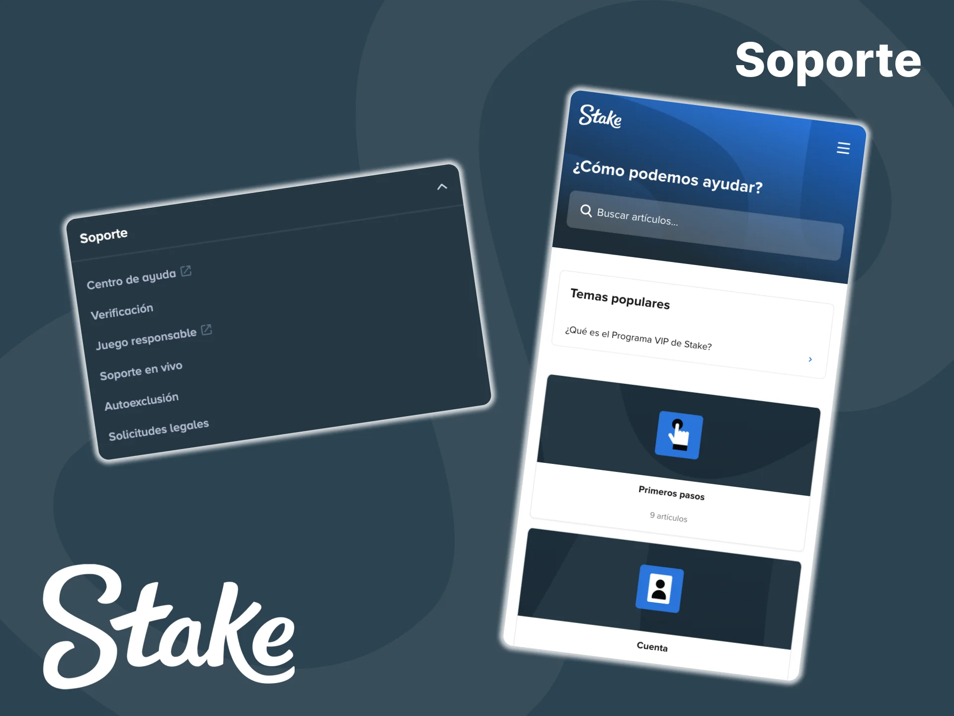 Para su comodidad, el soporte de la aplicación Stake está disponible las 24 horas, los 7 días de la semana.